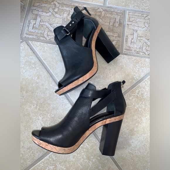 RALPH LAUREN FIANA polo pep toe black heels women’s size 8 - Picture 3 of 17